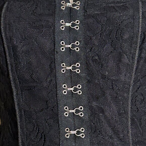 Royal Bones Black Corset Size S - Picture 2 of 4